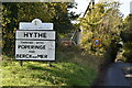 Entering Hythe, Blackhouse Hill in CT21 5UU