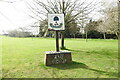 Wicken Green village sign in NR21 7RP