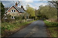 Lane past Wisteria Cottage in SP5 2DS
