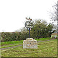 West Dereham village sign in PE33 9TU