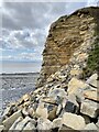 Limestone cliff at Rhoose Point in CF62 3LN