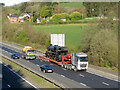 Steam locomotive on the M4 in Rhiwbina Community