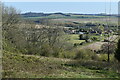 View from Broughton Down towards Salisbury Road in SO20 8DA