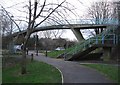 Footbridge across Worting Road in RG22 6PD