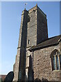 The tower of St Lawrence in Wick St. Lawrence & St. Georges Ward