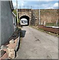 Access under rail bridge in Cleland