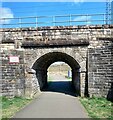 Low bridge on cycle path in ML6 8WE