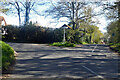 Road junction by Hillier's Farmhouse in Ball Hill
