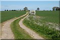 Track and farmland, Beedon in Beedon