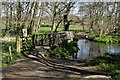 Bridge over the River Wey near Pierrepont Home Farm in GU10 3DL