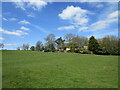 Grassland and trees around Grange Farm, Thornby in NN6 8SG