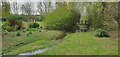 Footbridge over the River Brett near Kersey Mill in IP7 6LQ