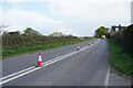 Roadworks near Cat and Fiddle farm in DE7 6HE