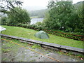 Wee tent at Linnhe Lochside Holiday park in PH33 7NA