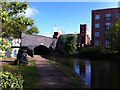 Coventry Canal, looking towards Foleshill Road bridge in CV1 4HH