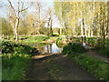 Footbridge and ford on Ford Lane, Brandeston in IP13 7AN