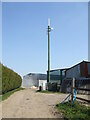 A mast on Chescombe Farm in BS37 8UJ