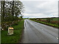 Road and Milestone near Denork in KY16 8NZ