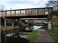 Idle - railway bridge over canal in BD10 0PU