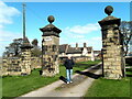 The gate posts of old Sharlston Hall in WF4 1EH