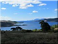 Moorland above the Kyles of Bute in PA21 2ED