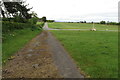 The old track to Old Rowney Farm in SG17 5QG