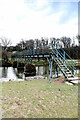 Footbridge over the Lune towards Tebay in Tebay