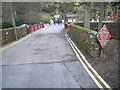 Looking across bridge to Goathland railway station in YO22 5LY