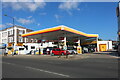 Shell petrol station on Uxbridge Road, Pinner in HA5 3QP