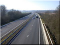 Cambridge Northern Bypass looking SW in CB23 8AA