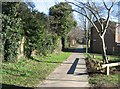 Footpath behind Butler Close in RG22 6PD
