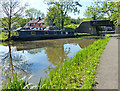 Narrowboat next to Withybed Lane Bridge No 61 in B48 7DA