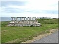 Sign for the "Tufted Duck" in St Combs