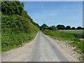 Looking towards Felmingham on Goulders Lane in Felmingham
