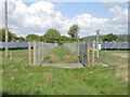 Right through the middle of the solar farm in BS49 5DE