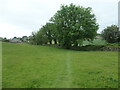 Footpath descending to Wart Barrow Lane in LA11 7RN