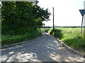 Minor Rural Road Beside Suffield Church in Suffield