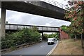 Railway bridges over Saxon Street, Bletchley in MK1 1BL