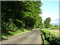 Minor road towards Burnside of Duntrune in DD4 0PL