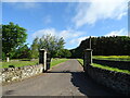 Gateway to Fothringham Hill House in DD8 2JP