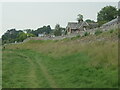 Railway embankment, south of Grange-over-Sands in LA11 7AF