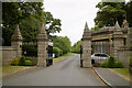 Entrance gate, Nidd Hall in HG3 3BW