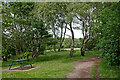 Picnic area on Highgate Common in Staffordshire in DY3 4QE