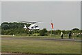 Air Ambulance arrives at its Strubby base for the summer (1) in Strubby with Woodthorpe