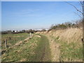 Footpath heading northwards towards industrial estates. in PO9 1RS