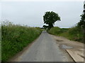 West on winding rural road in NR28 9SR