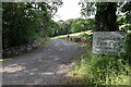 Entrance track to Bainloch Deer Park in DG5 4NY