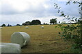 Hay field looking towards the Caroline Colyear Cottages in OX7 5QF