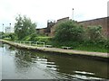 Benches on the Bridgewater canal towpath in M32 9GD