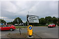Direction sign on Whittington Hill Roundabout in PE33 9TQ
